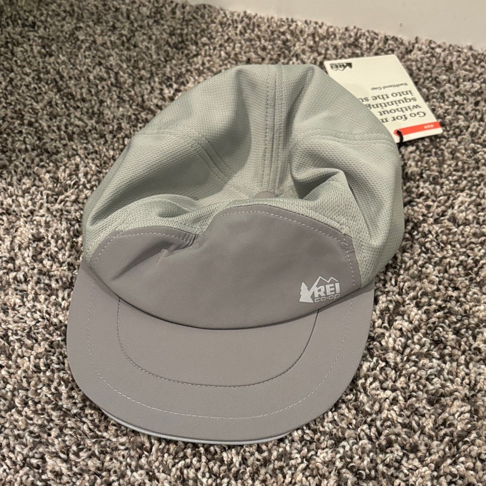 REI Light Gray Performance Mesh Running Cap